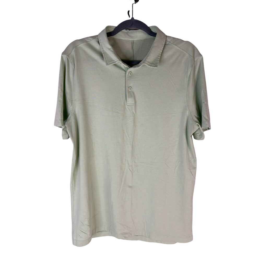 Lululemon Evolution Short Sleeve Polo Shirt Athleisure Performance Preppy Golf M